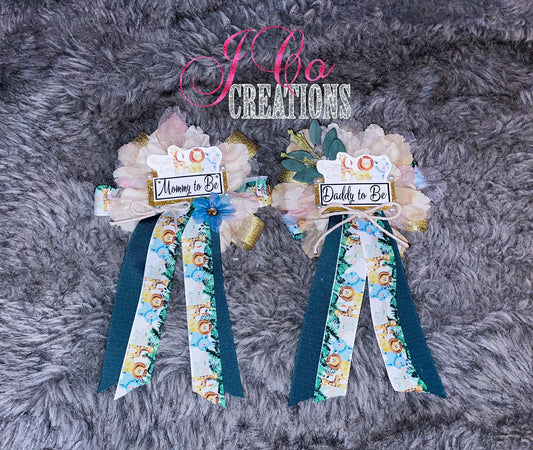Custom ribbon corsages.