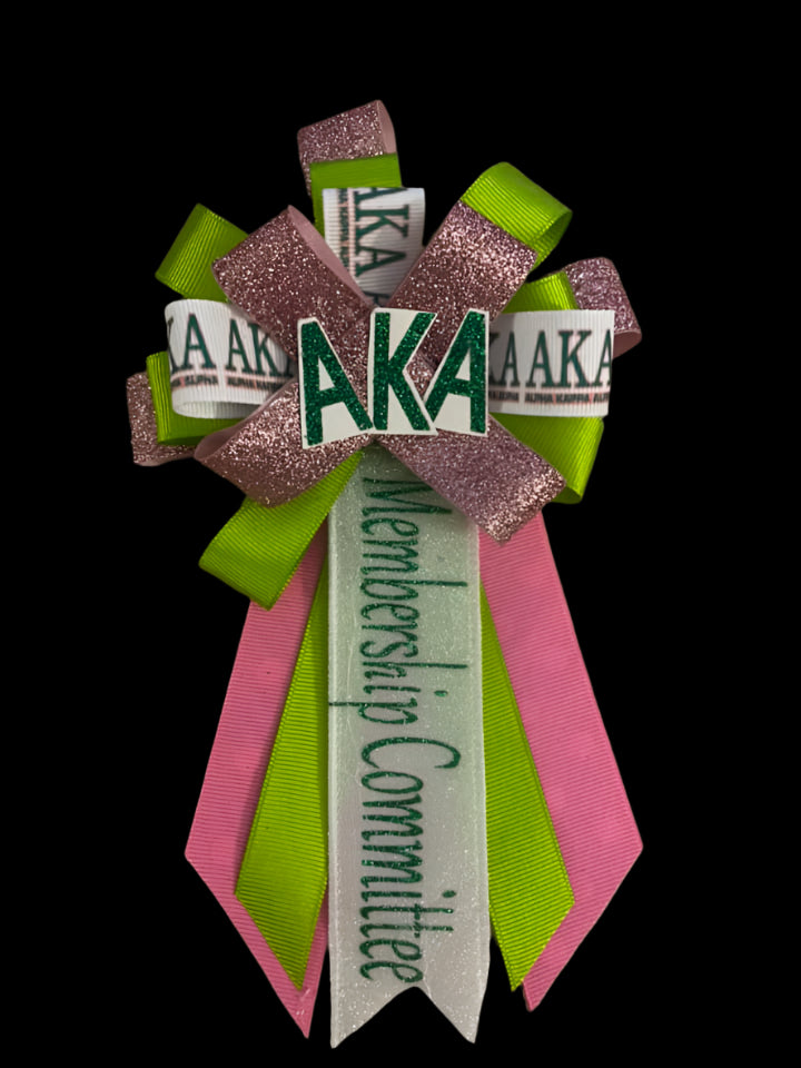 Custom ribbon corsages.