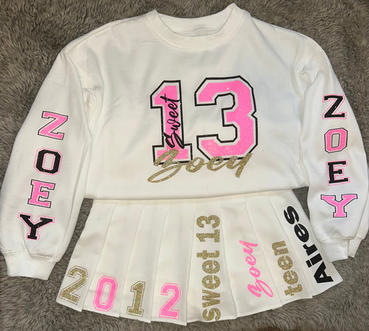 Custom Tennis Skirt Set