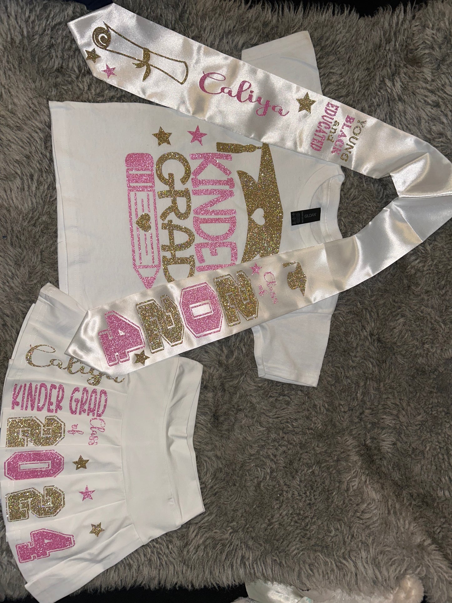 Graduation tennis skirt set